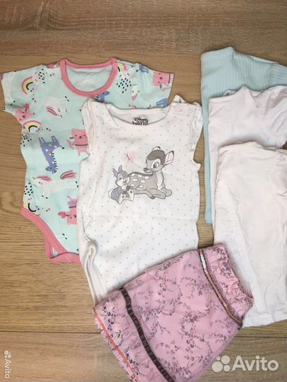 Вещи пакетом на девочку 68-74