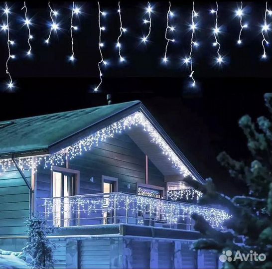 Новогодняя гирлянда бахрома оптом