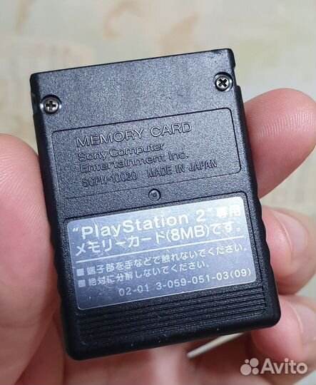Карта памяти PS2. Чип Samsung. Оригинал