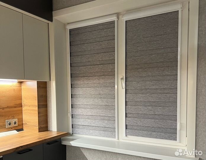 Рулонные шторы Зебра