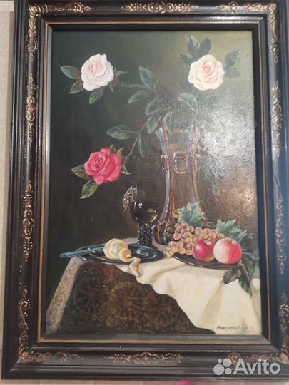 Картина маслом на холсте натюрморт