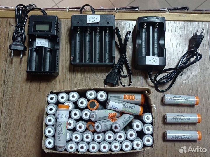 Батарейки аккумуляторные и зарядные устройства