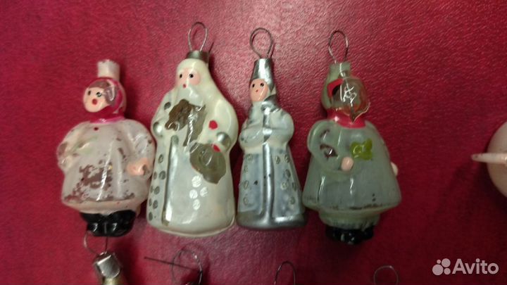 Редкие елочные игрушки из набора малютка. 10шт ст