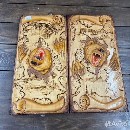 Нарды Медведь (без костей) 25х50х5