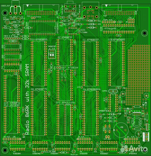 Компьютер винажный PK86 (плата)