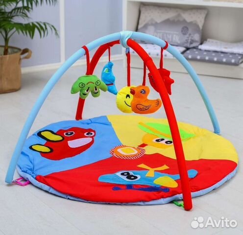 Коврик развивающий с дугами «Транспорт», 5 игрушек