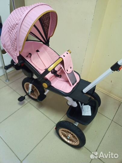 Велочипед коляска с повопртным сиденьем