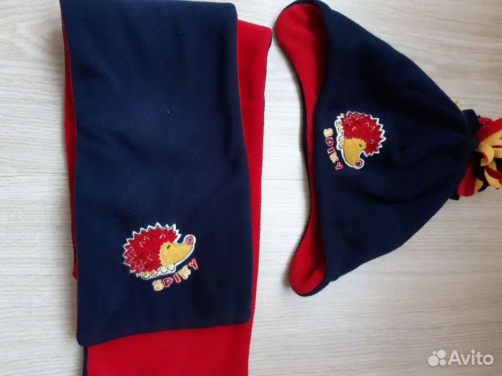 Комплект Шапка и шарф, 2 шапки-шлем