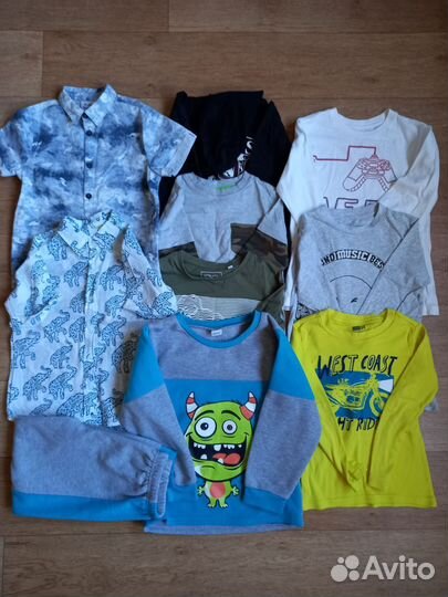 Вещи пакетом для мальчика 122 128
