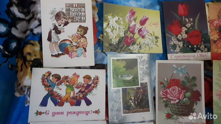 Советские открытки. Современные открытки