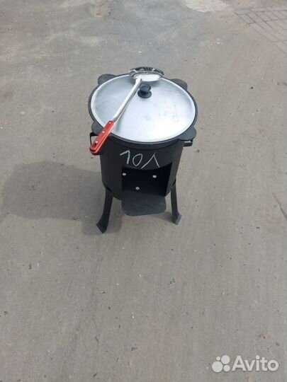 Казан чугунный узбекский и печь для казана