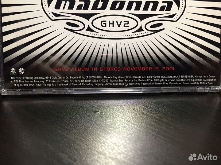 Madonna CD Thunderpuss GHV2 Megamix 2001 rare