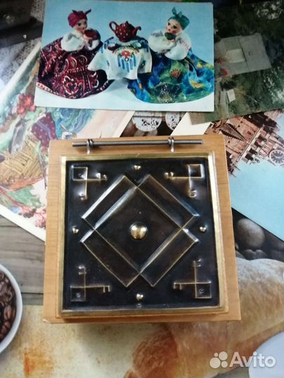 Открытки СССР и шкатулка