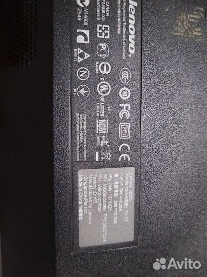 Ноутбук lenovo g580