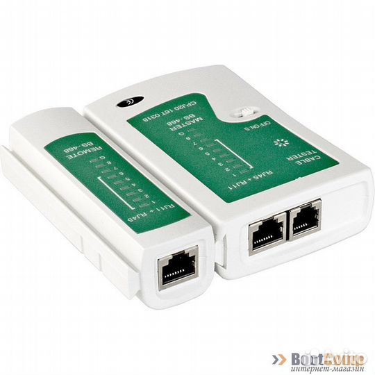 Тестер сетевой ExeGate NS-468 для RJ-45/RJ-11/RJ-1