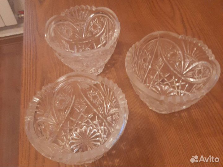 Хрустальная конфетница СССР