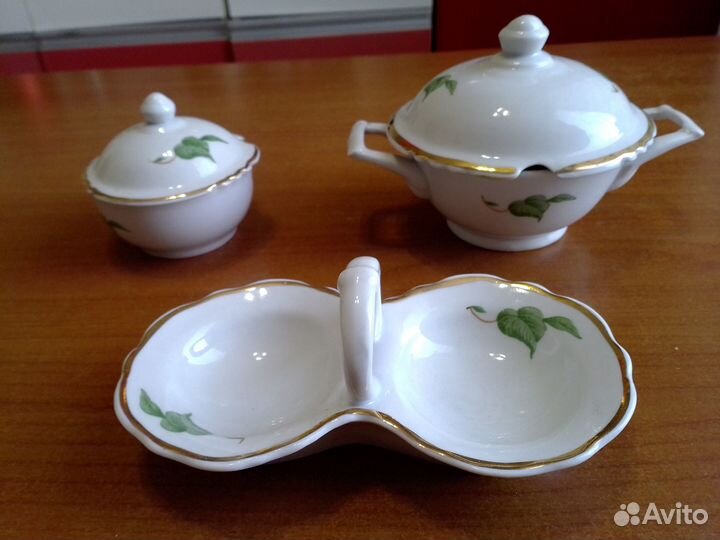 Набор фарфоровых соусниц СССР