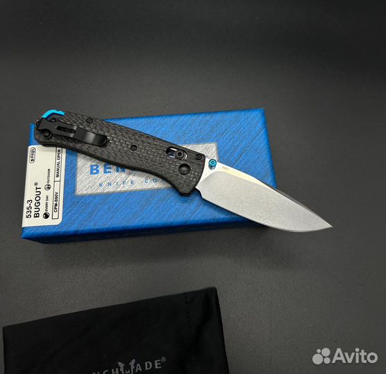 Нож benchmade bugout 535карбон подшипник