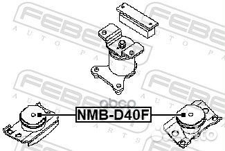 Сайлентблок nissan pathfinder 05- подушки двиг