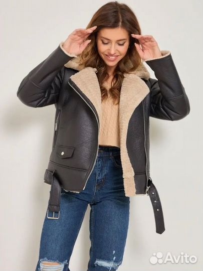 Дубленка женская 44