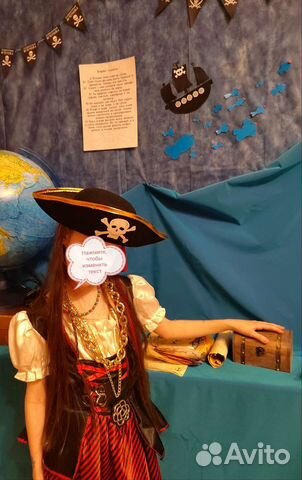 Костюм пиратки, разбойницы для девочки