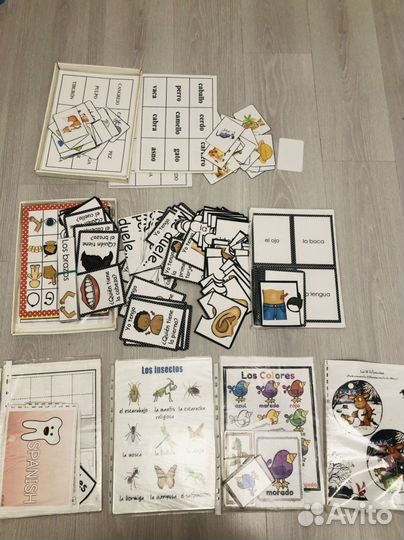Испанские детские книги игры карточки по Доману