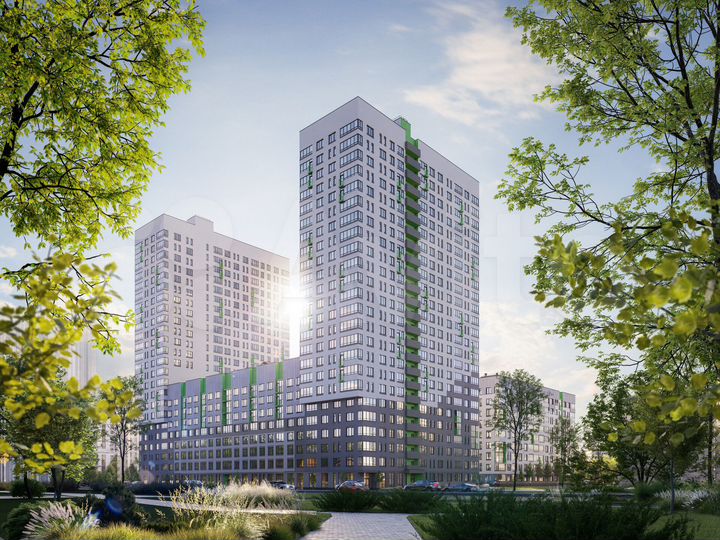 2-к. квартира, 56,4 м², 18/26 эт.