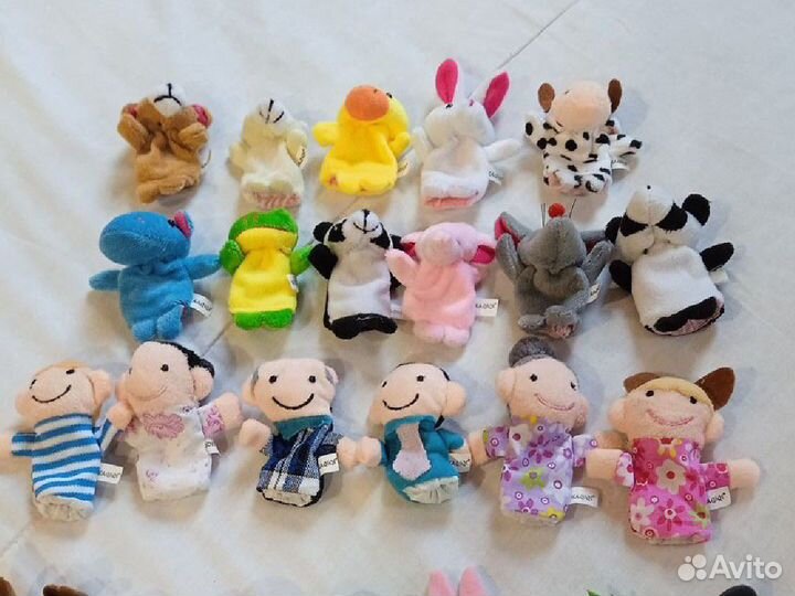 Пальчиковые игрушки, кукольный театр 17шт