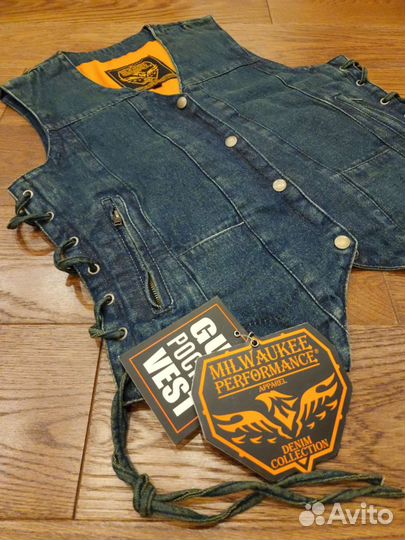 Женский джинсовый мотожилет Milwaukee performance
