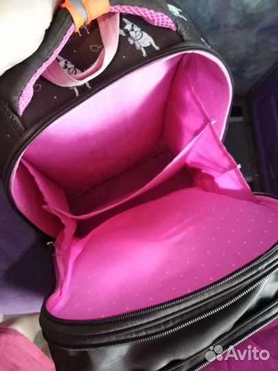 Ортопедический каркасный рюкзак для девочки