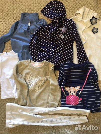 Одежда для девочки на 5-6 лет пакетом
