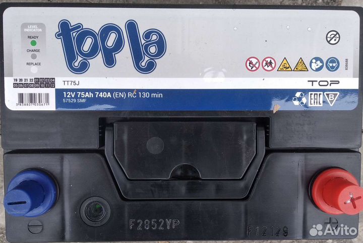 Акб 75 Ач Topla Asia