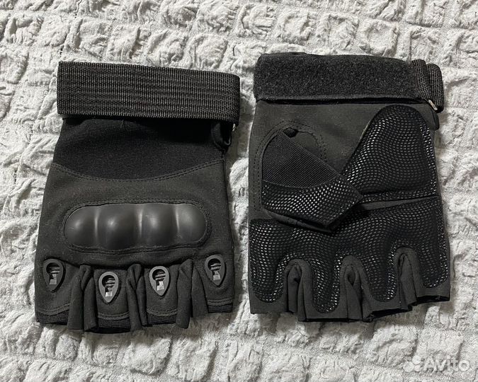 Тактические перчатки без пальцев