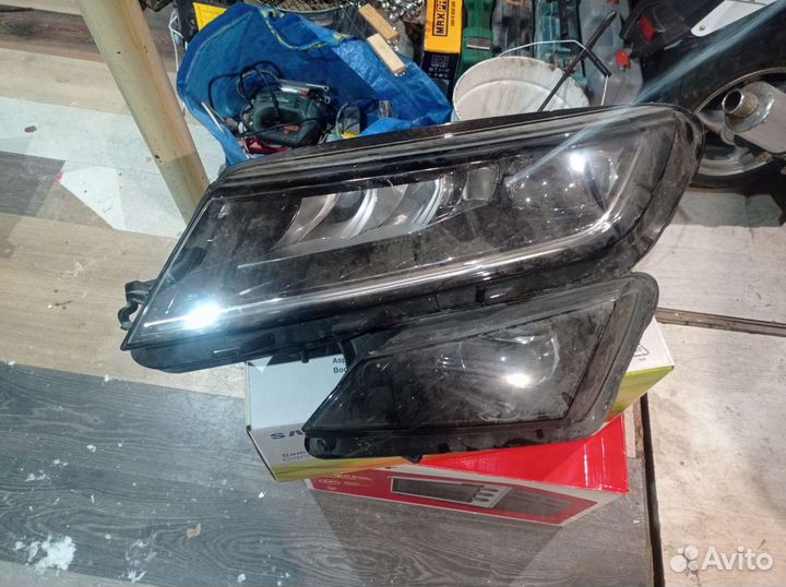 Фара led skoda kodiak