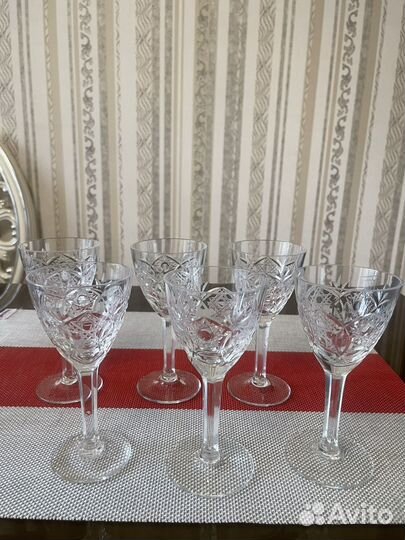 Хрустальные рюмки на ножке СССР