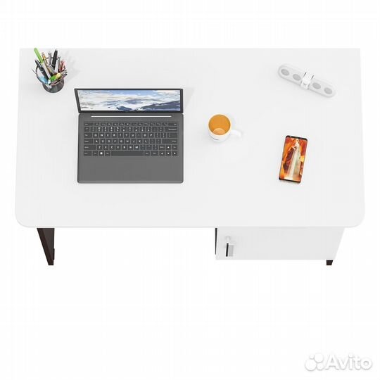 Стол письменный Мебельный Двор 1-09 цвет венге/белый шагрень, шхгхв 105х57х75 см