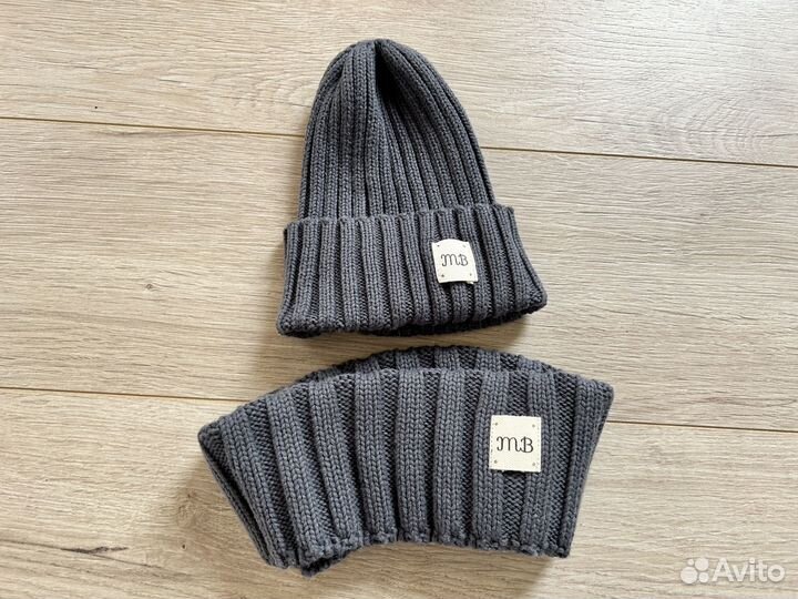 Комплект шапка и снуд детский