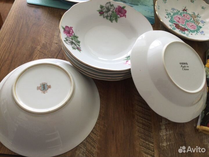 Тарелки глубокие фарфор Китай