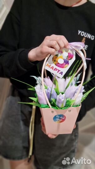 Букет из мыла / Букет в сумочке