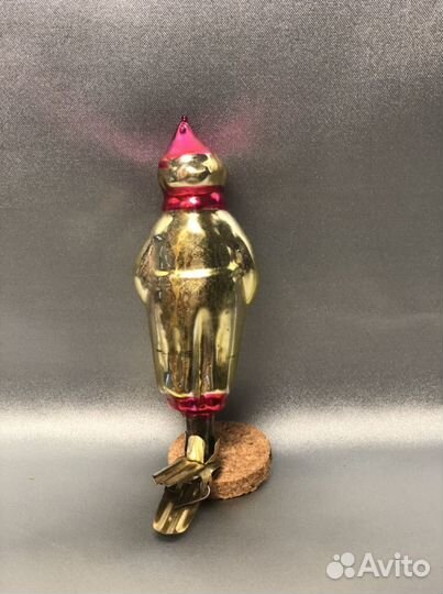 Елочные игрушки СССР на прищепке «Мальчик в костюм