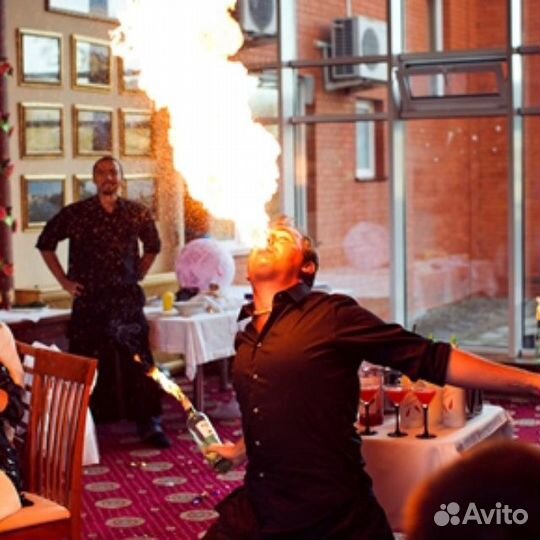 Шоу программа, бармен-шоу, бармен. Firebar-выездно