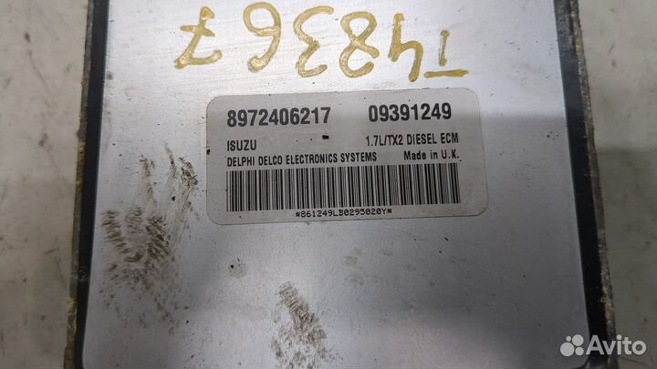 Блок управления двигателем Opel Astra G, 2001