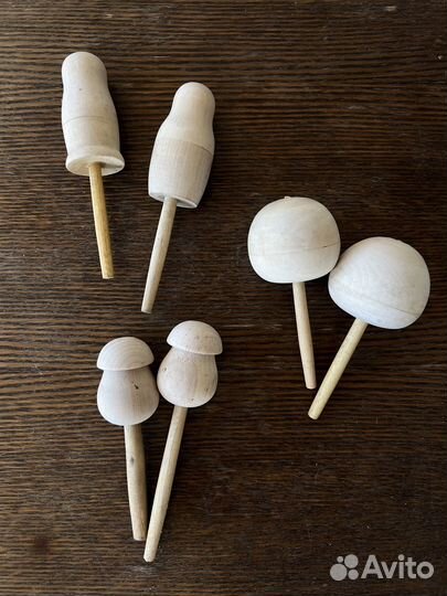 Деревянная погремушка, заготовка для росписи