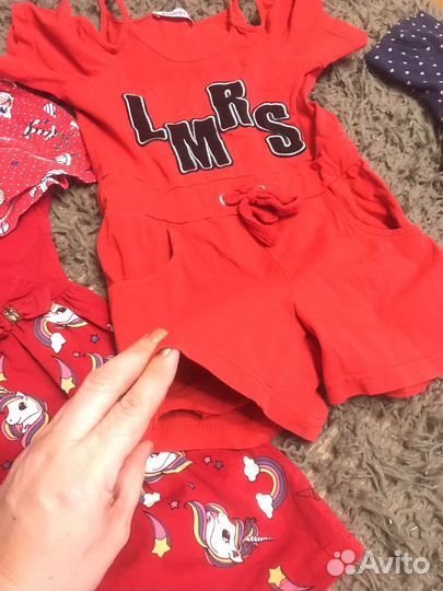 Детские вещи пакетом на девочку 98 104