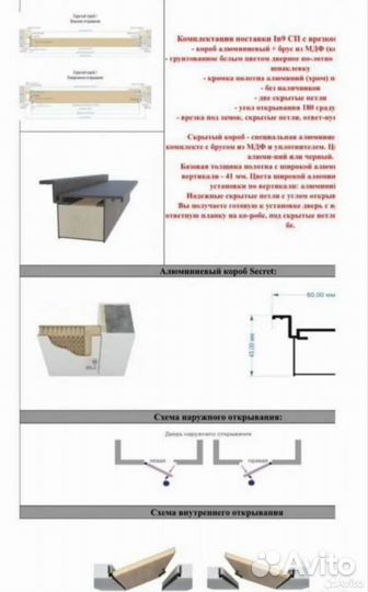 Межкомнатная дверь скрытого монтажа