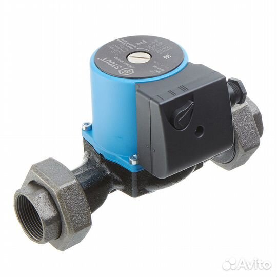 Циркуляционный насос для систем отопления Stout 32/40-180 DN32 подъем 4 м 180 мм с гайками (SPC-0010