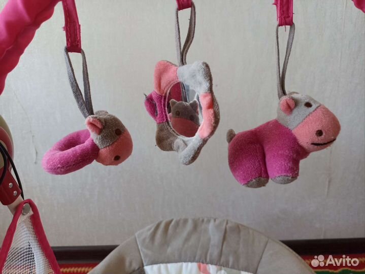 Детская электронная качеля шезлонг