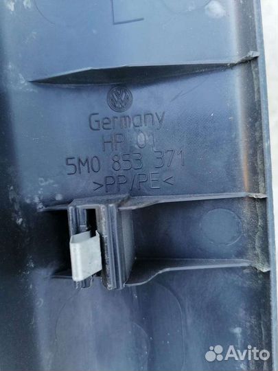 Пороги салона пластиковые Фольксваген Гольф 5 плюс