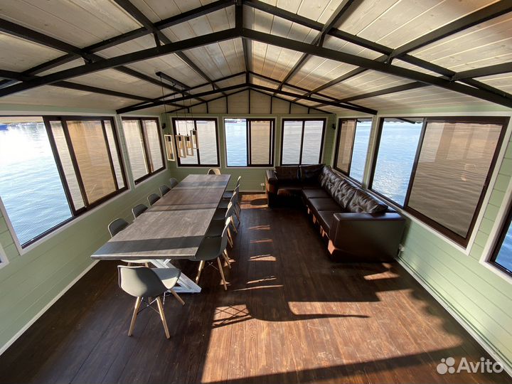 Баня на воде с банкетным залом на 12 человек