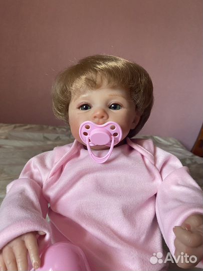 Мягкая- силиконовая кукла реборн 45 см